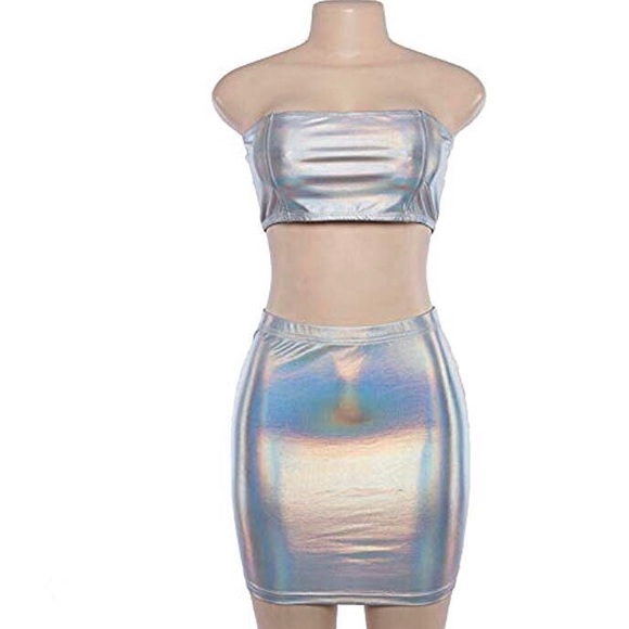 Metallic two piece set - Picture 2 of 5